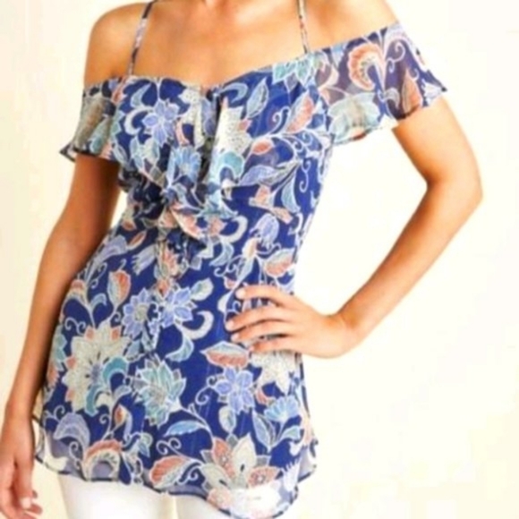 Maeve Tops - 💘 MAEVE Anthropologie Mariposa Cold Shoulder Blouse